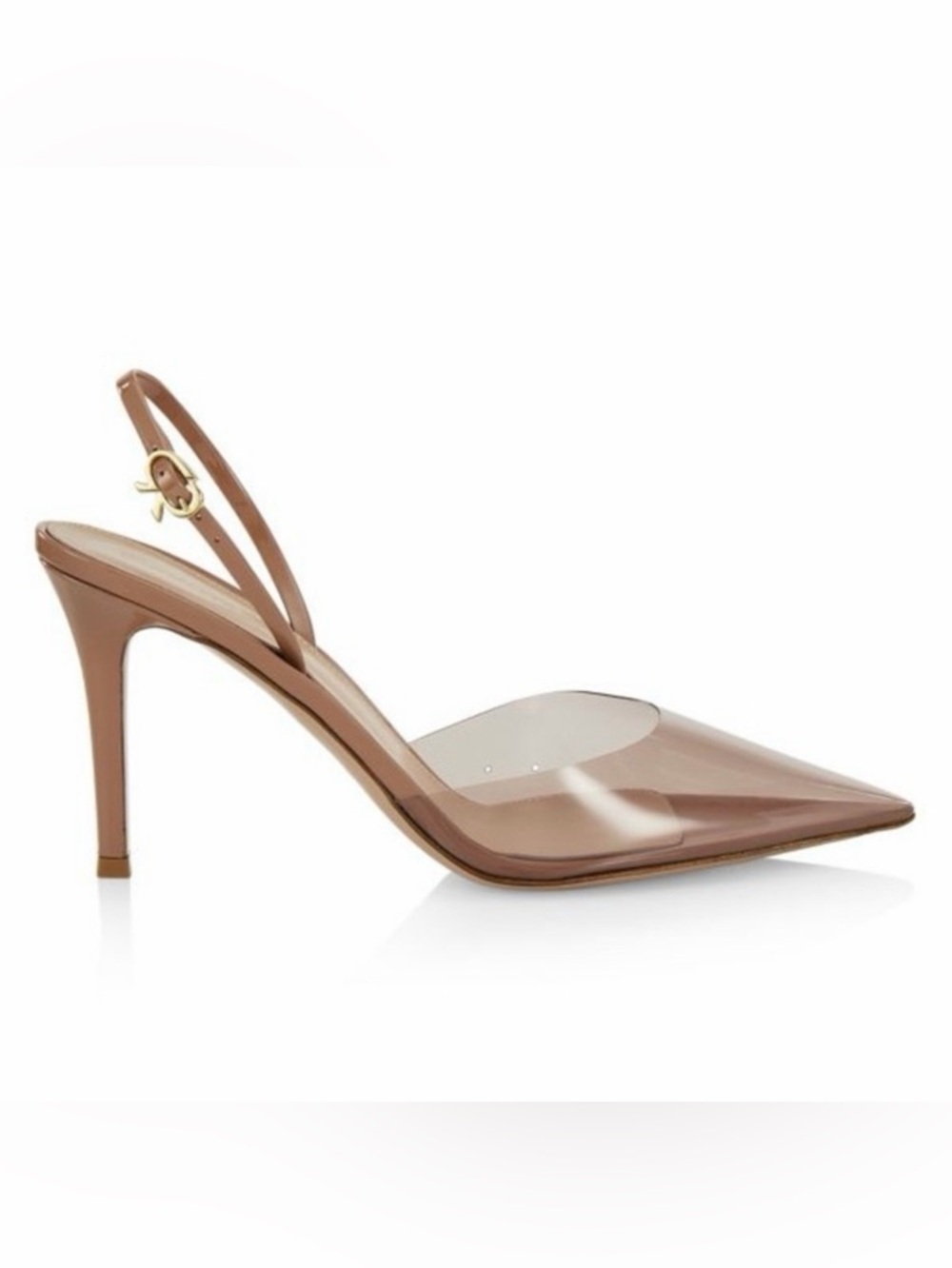 NWT Gianvito Rossi Blush Ribbon D'Orsay Pumps